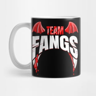 Team Fangs Vampire Horde Halloween Mug